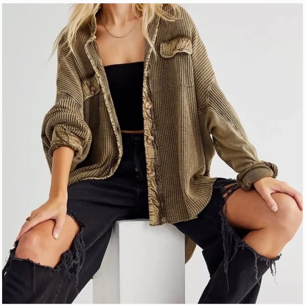 Free People One Scout Jacket - Army Green